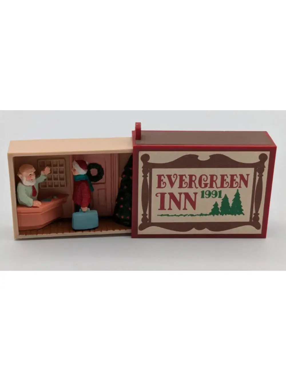 Hallmark Keepsake Evergreen Inn 1991 Matchbox Memories, Vintage Ornament